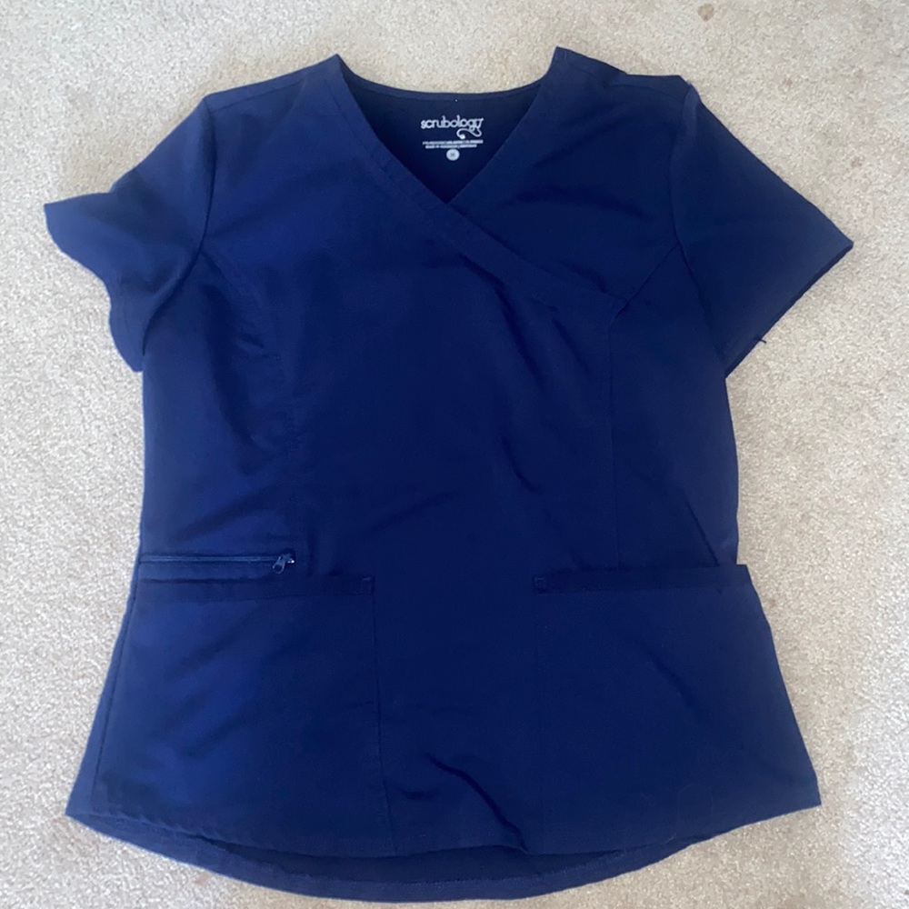 Scrubology Navy Blue Top